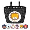 New Multicolors Children Basket Plastic Cartoon Patten Scooter Handlebar Basket Bicycle Storage Bike Accessories
