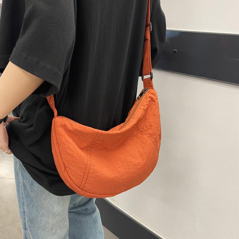 Нейлоновая сумка-хобо женская легкая сумка для мобильного телефона мужская сумка через — фото 16