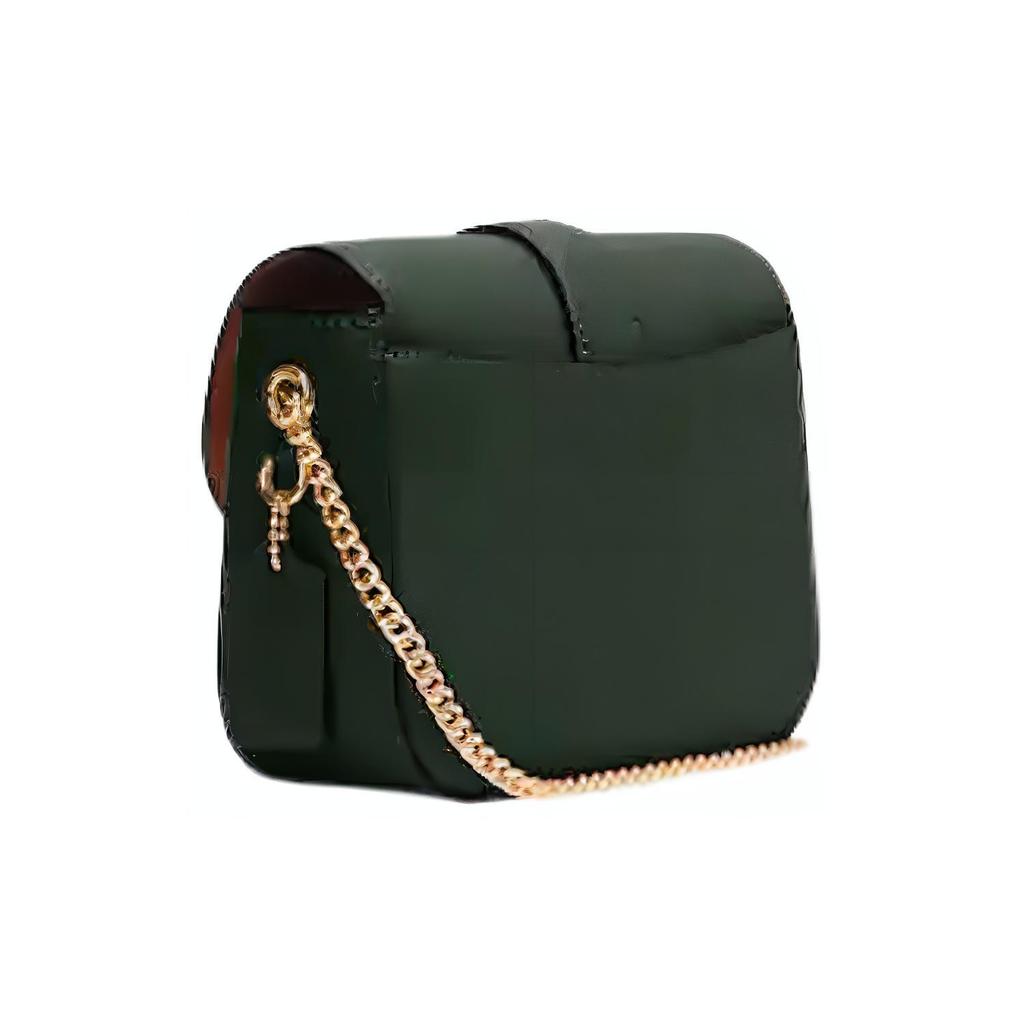 New COACH Gemma Cross Stitch Leather Shoulder Bag Crossbody Bag Small Size Women's Amazon Green CE622-QBSZG
