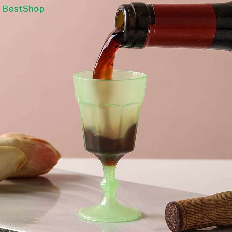 8 Piezas Copas de Vino de Plástico Mini Copas de Vino Tinto Elegantes Copas de Cóctel Para Fiestas Bares Bodas Copas de Cóctel Vasos Coloridos