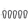 5pcs 3.6*46mm Spring Snap Clip Aluminium Alloy Water Bottle Hooks Climbing Keychain  Outdoor Tool
