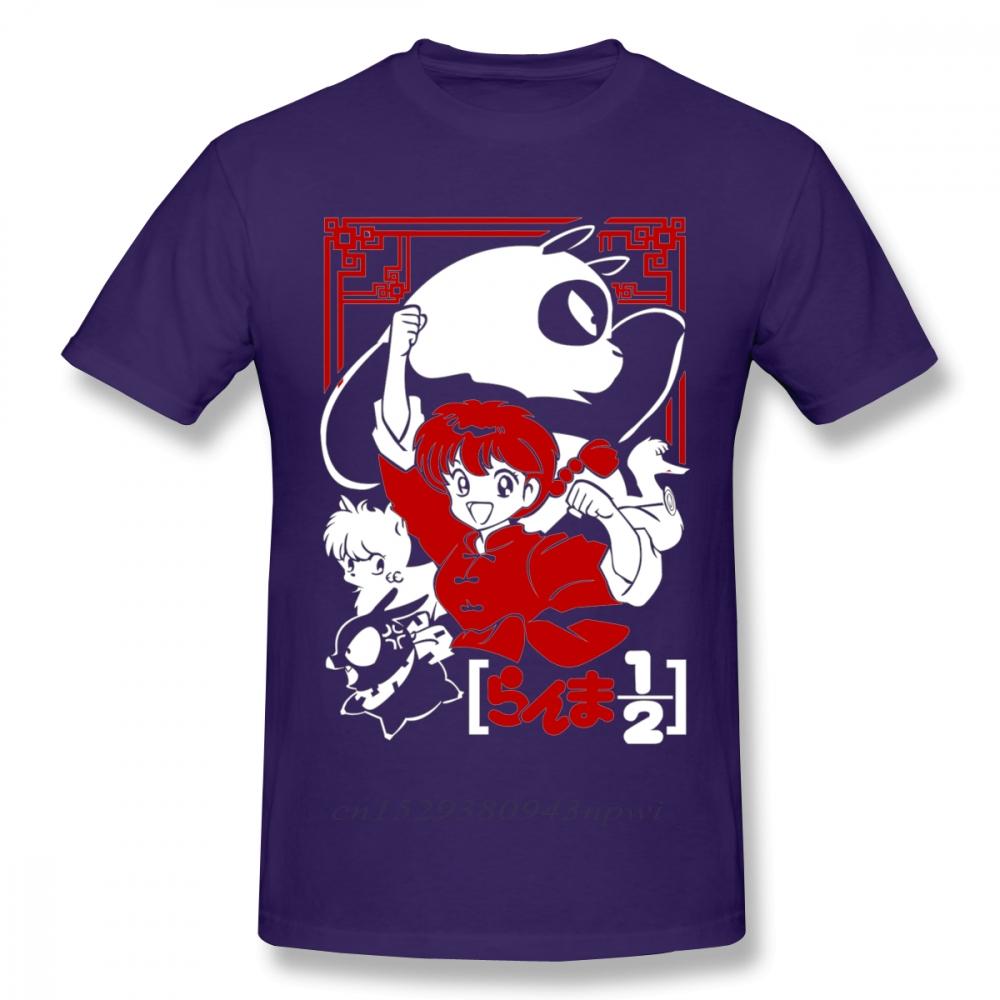 Punk Rock Unisexs Tshirt Unisexs Ranma 12 T Shirt Guys Fashion Streetwear Round Neck Faddish Design Tee Shirt