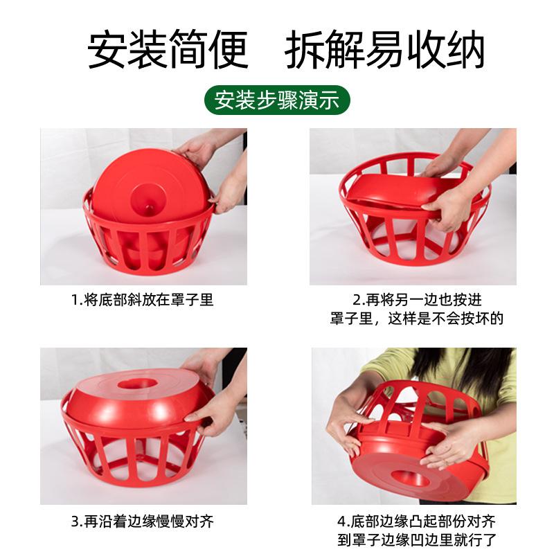 Chicken Feeder Opening Poultry Feeding Trough for Feed Durable Food Container for Chickens and Poultry