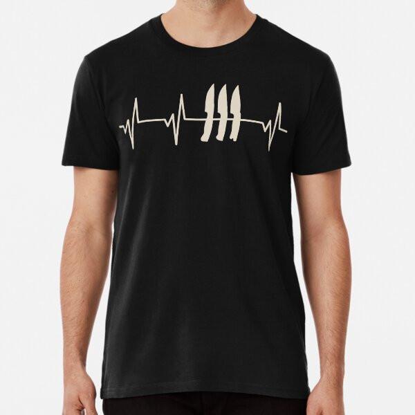 

Knife Making Heartbeat Pulse Gift For Knife T-Shirt S-5XL Best T-Shirt S