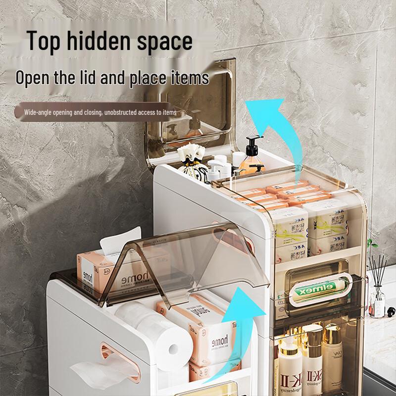 JEKO&JEKO Bathroom Floor-Standing Crevice Storage Cabinet