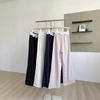 2025 Spring Korean Sweet Slimming High Waist Pink Straight Leg Pants for Women