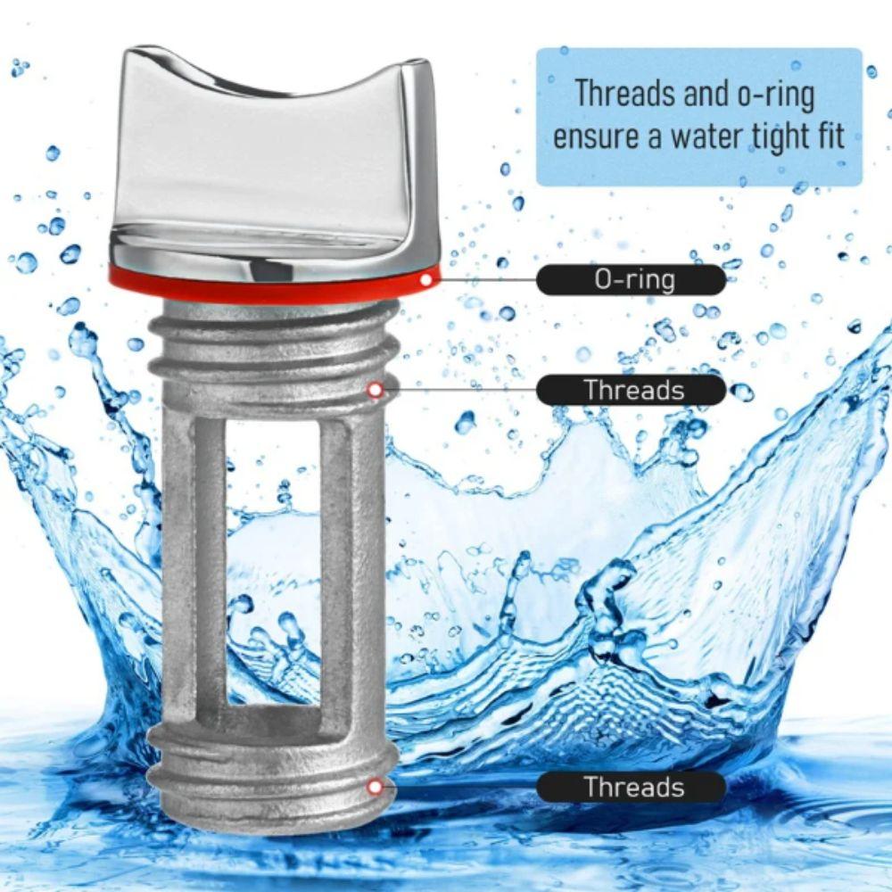 Stainless Steel Bung Hole Rubber Material Boat Drainage Drainage System Drain Plug Dinghy Boat