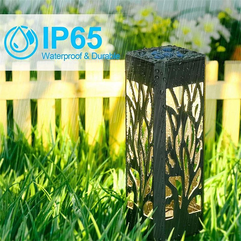 8 PCS Solar Garden Lights LED Solar Pathway Lights Outdoor Waterproof IP44 Landscape Lighting Christmas Garden Decor Lights for Outside Backyard