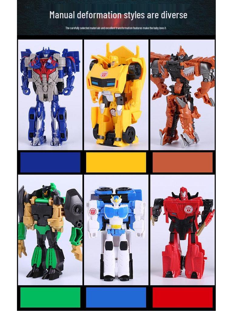 One-Step Car-to-Dinosaur Robot Toy for 6-Year-Old Boys