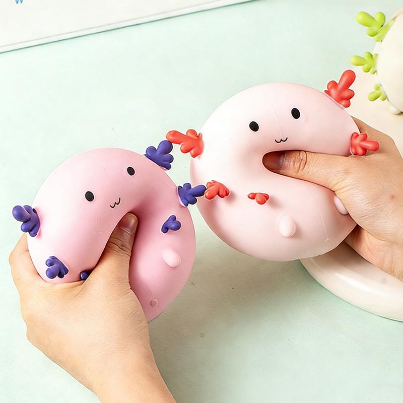 Jucării Squishy Squeeze Fidget Drăguț Axolotl Moale Senzorial Mingi de Stres Ciupit Ventilație Jucării Anti-stres Copii Adolescenți Cadou Mărturii Petrecere