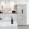 Water Droplets Geometry Line Pattern Self-Adhesive Refrigerator Freeze Sticker Kid's Art Fridge Door Cover Wallpaper Teenager 3D