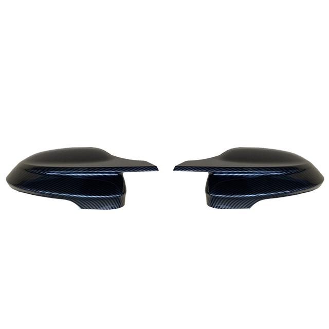 Decorazione Adesiva Specchietto Retrovisore Nero Lucido Guscio Specchietto Retrovisore con Motivo in Carbonio per Volkswagen VW Golf 8 Pro