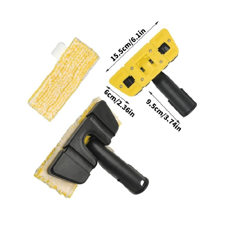 Professional Steamer Cleaner Attachments Replacement Foldable Hand Nozzle With Absorbent Microfiber Cloths Accessories