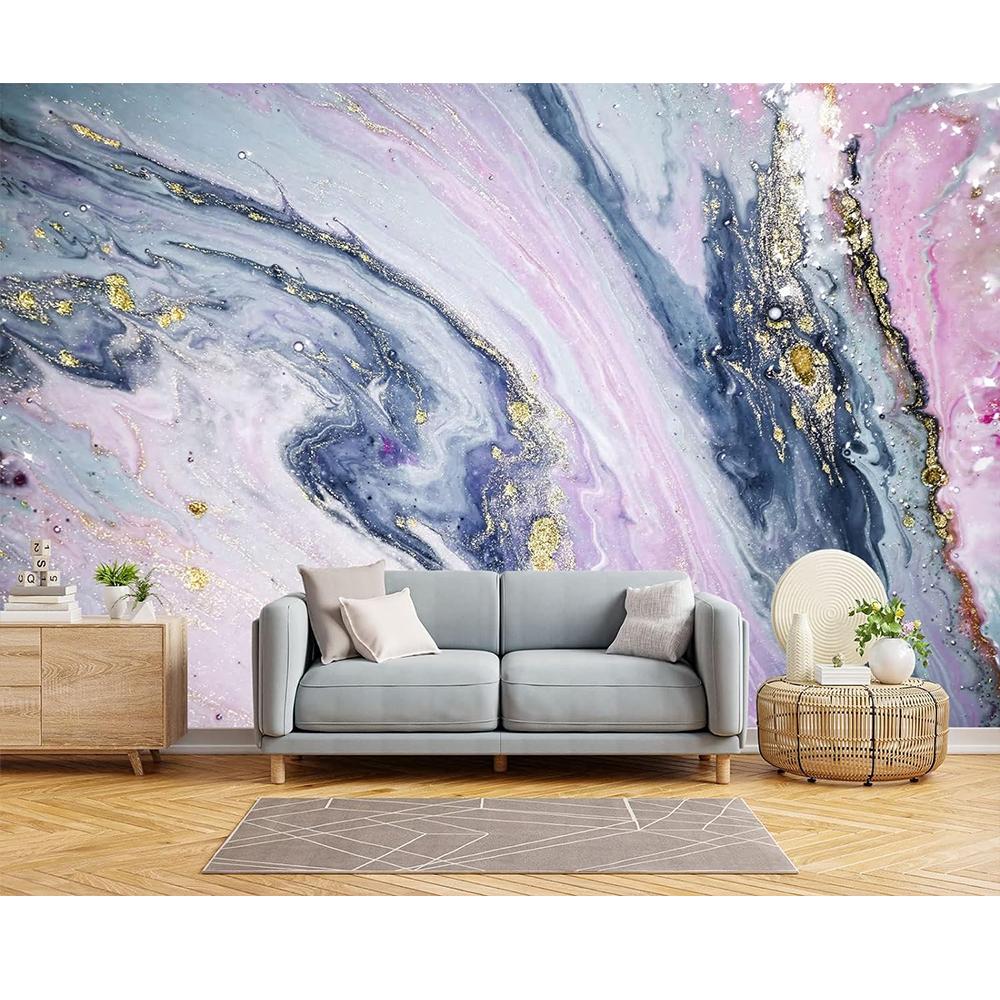 

Marble Texture Mural Wallpaper, Colored Marble Photos 3d Mural For Bedroom Living Room Tv Background Room Decor Wallpaper 200 cm(W) x 140 cm(H)