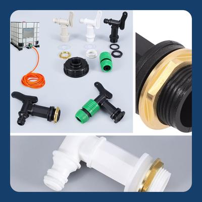 3/4" IBC Tank Tap Adapter Coarse Thread S60 To 5/8" Hose Connector Valves Fittings Garden Water Tanks Faucet Replacement