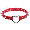 Love Heart Harajuku Spiked PU Leather Choker Necklace