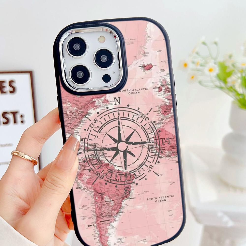 LZ24 Map airplane trajectory art Soft Phone Case for Samsung S24 Ultra S23 Plus S21 A16 A54 A34 A05 Infinix Hot 40 30 Lens Protection Shockproof Cover