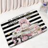 Set Tenda da Doccia Profumo Moda Fiore Rosa Rosa Donna Moderna Ragazza Decorazioni Bagno Casa Tappetino Antiscivolo Tappetino da Bagno Copri Sedile WC