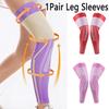 1Pair Compression Leg Sleeves Breathable Anti-Slip Running Basketball Leg Covers Joint Protection Elastic Cycling Leg Guards