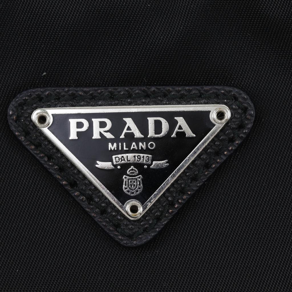 PRADA Re-edition 2005 Re-nylon Shoulder Bag 1BH204 NERO black Nylon/Safiano Women Used