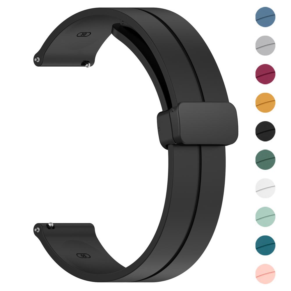 20mm 22mm Watch Straps For Amazfit GTS 4/3/2/2e/GTS2 Mini/GTR 4/Pro/helio Magnetic Loop silicone bracelet Amazfit bip 3 5 6 band