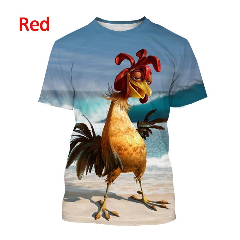 

Летняя новая мода забавная цыпленок 3D принтованная футболка забавная крутая цыпленок футболка унисекс модная графическая футболка с короткими рукавами топ 2XL