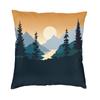 Custom Mountain Forest Natural Landscapes Pillow Case Living Room Decoration Modern Outdoor Cushions Square Pillowcase