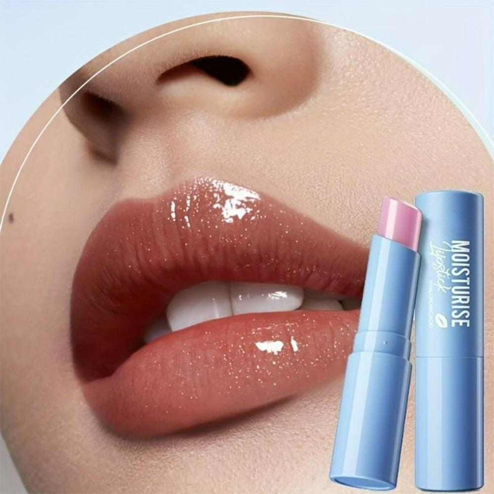 Hyaluronic Acid Lip Balm for All Skin Types Hypoallergenic,Glossy Finish,Moisturizing & Smoothing,Enhances Delicate Lips,Suitable for Sensitive Skin