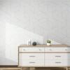 Geometric Hexagon Silver Peel and Stick Wallpaper Removable Self Adhesive Wallpaper Vinyl Film Shelf Paper and Drawer Line