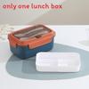 Nordic Style Stainless Steel Bento Box With Divided Compartments For Office Lunches And Meal Prep