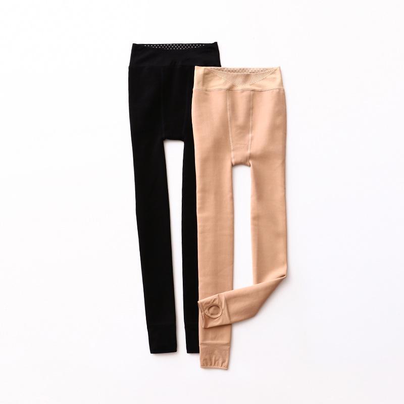 320G Nude Nylon Leggings for Autumn & Winter - Plus Velvet Thickening Bare Leg Socks