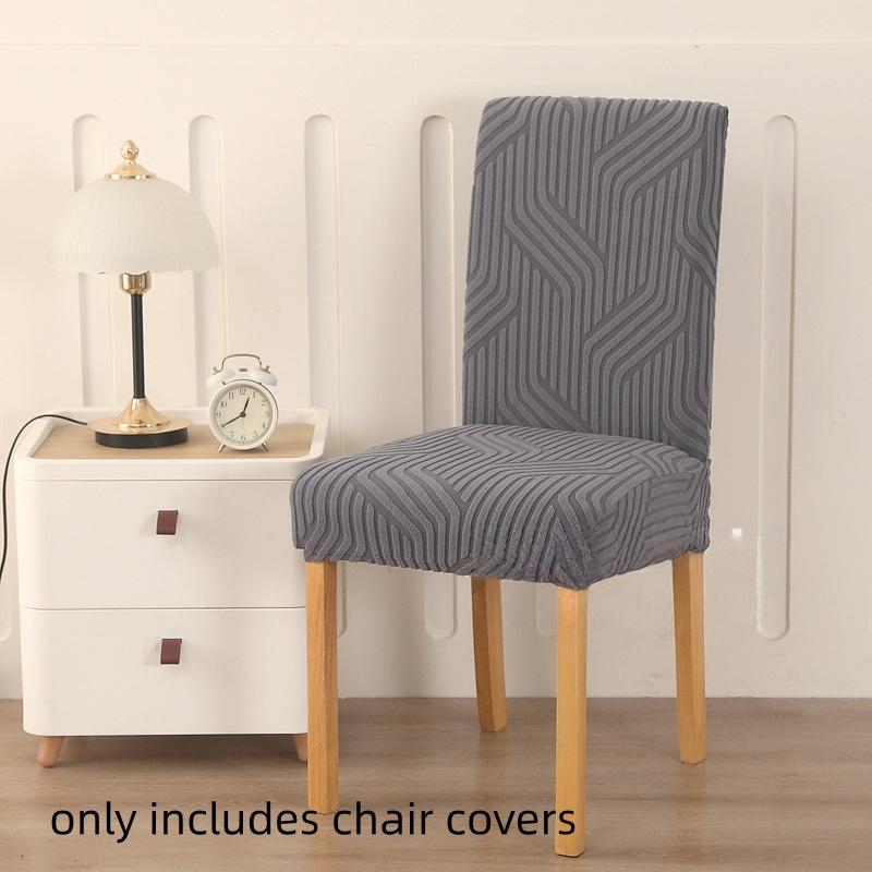 Jacquard Fabric Chair Cover Universal Size Chair Covers for Dining Room Wedding Office Banquet Seat Slipcovers Home Decor 1PC