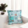 Hangyodon Cute Cartoon Pillowcase Printed Fabric Cushion Cover Decoration Pillow Case Cover Chair Square 40X40Cm