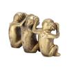 Wise Monkey Statues HearNo Evil SeeNo Evil SpeakNo Evil Monkey Ornaments for Home Office Decorations