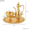 Metal Wine Set Flagon Wine Glass Storage Tray Wine Pot Wines Dispenser Goblet Offering Cups Emergency Kit Barware Bar Sets