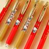 Yue Mu Hello Kitty Cartoon Click Pen Set - Quick-Dry Girly Heart ST Tip for Students