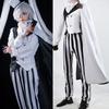Bungo Stray Dogs Nikolai Gogol Cosplay Costume Hat Wig Season 4 Cloak White Black Uniform Wig Anime Hunter Dogs Halloween Costum