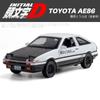 1/32 Toyota Initial D AE86 Toy Car Diecast Miniature Model Pull Back Sound Light Doors Openable Educational Collection Gift Kid