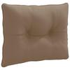 R Back Cushion PUTTEN 100percent Polyester Taupe 50 X 40 X 10 Cm