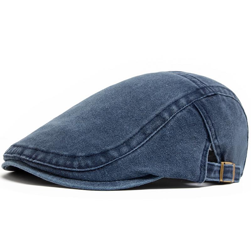 Nový Vintage Bavlněný baret Muži Ženy Móda Ploché kšiltovka Kšiltovka Ležérní Podzimní barety Retro Newsboy Klobouk Léto Unisex Nastavitelný