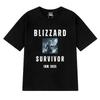 Winter Cat Blizzard Survivor Magic Wizard Cat T Shirt Unisex Women Funny Summer Short Sleeve Tshirts Unisex 100 Cotton Clothing