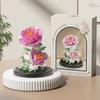DOUBUILT Eternal Bouquet MOC Display Box Micro Building Block 3D Flower Model Home Desk Plant Decoration Brick Toy for Children