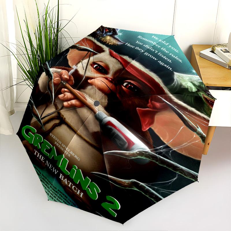 Gremlins 4D Adventure Folding Umbrella Umbrella Durable Travel Umbrella Three Folds