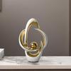 European Ceramic Time Flies Ornament: Elegant Art Decor for Home or Office