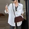 Vintage Genuine Leather Handbag Purse For Women Suede Shoulder Bag Crossbody Bags Female Luxury Designer Clutch Ladies Hobo Bag
