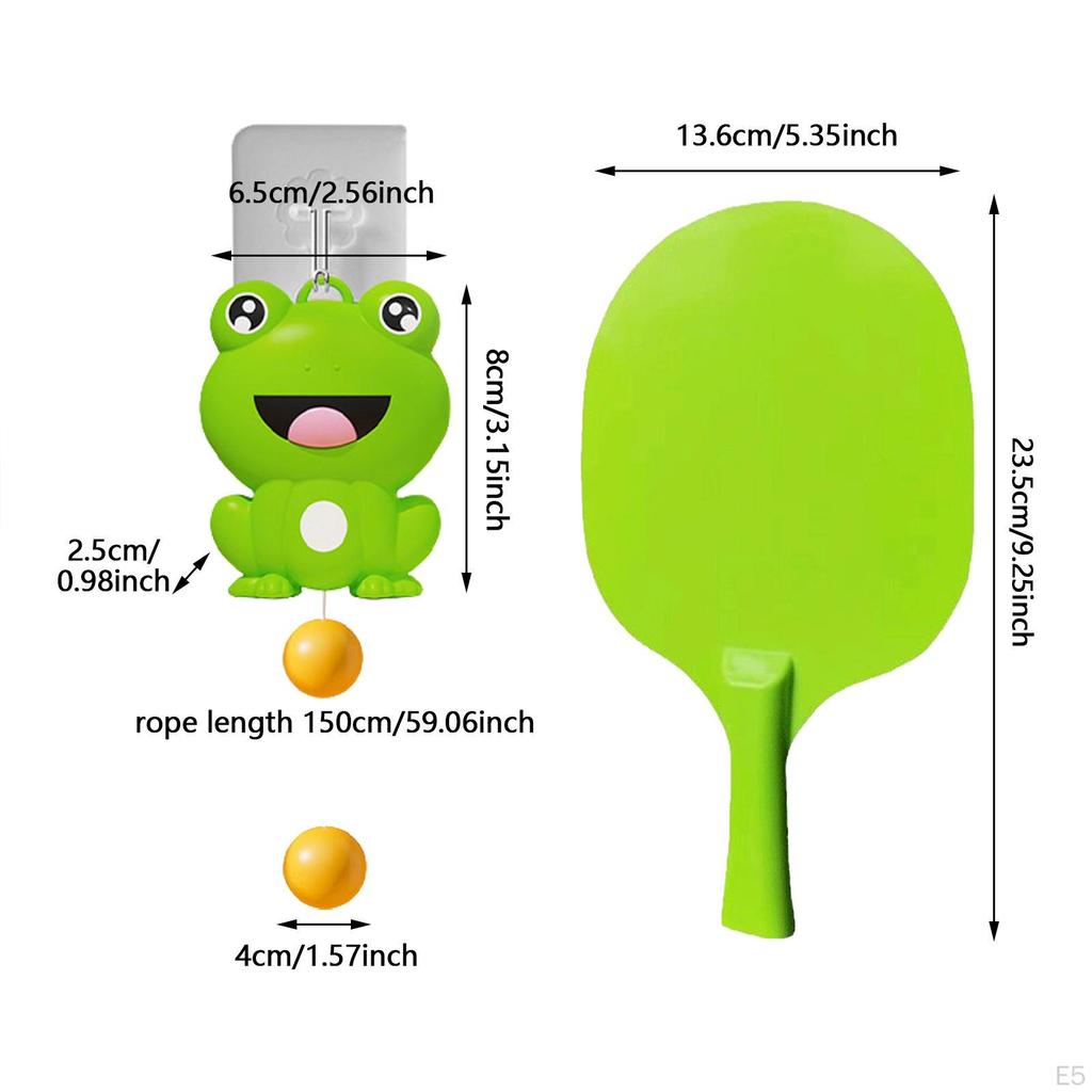 Indoor Hanging Frog Table Tennis Train Pingpong for Playing 2 Balls