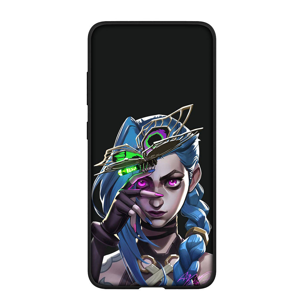 Pentru iPhone 16 15 Xiaomi Redmi Note 13 12 11 Pro Max X 9 14 Plus XR Samsung Galaxy A15 S24 S23 Huawei OPPO Husă Arcanes Anime Joc Jinx Vi Husă Telefon