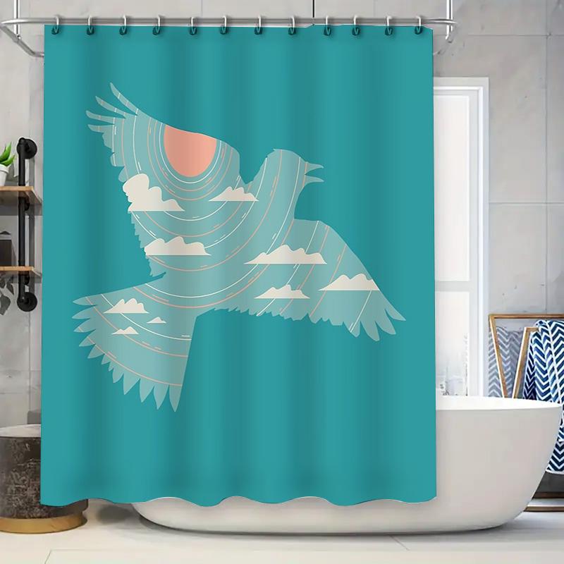 

Bird Shower Curtain Nature Forest Birds Pattern Bathroom Decor Rustic Woodland Shower Curtain Farmhouse Home Decor Vintage Showe W60H190(CM)-1 Pcs