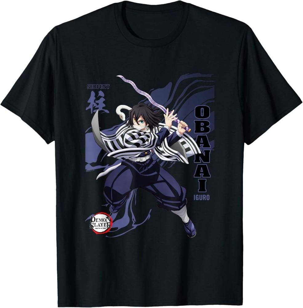 

Demon Slayer Infinty Castle Obanai Serpent Hashira Motion T-Shirt 3XL