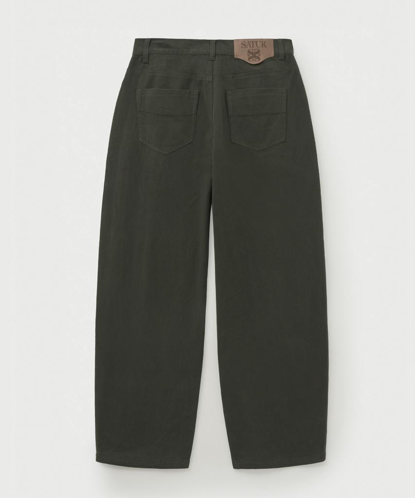 Seteo Brushed Cotton Pants Charcoal